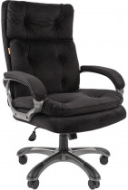 Кресло CHAIRMAN текстиль, до 150 кг, материал крестовины: пластик, механизм качания, цвет: чёрный, 442 Black (7051155)