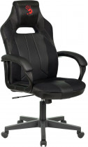Кресло A4TECH искусственная кожа, до 181 кг, материал крестовины: пластик, механизм качания, цвет: чёрный (BLOODY GC-200)