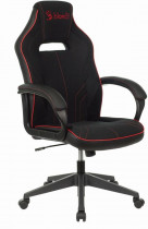 Кресло A4TECH текстиль, до 181 кг, материал крестовины: пластик, механизм качания, цвет: чёрный, красный (BLOODY GC-100)