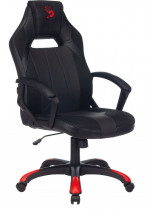 Кресло A4TECH текстиль/искусственная кожа, до 181 кг, материал крестовины: пластик, механизм качания, цвет: красный, чёрный (BLOODY GC-130)