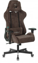 Кресло ZOMBIE текстиль, до 150 кг, материал крестовины: металл, механизм качания, поясничный упор, цвет: коричневый, Fabric (VIKING KNIGHT LT10)
