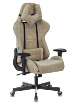 Кресло ZOMBIE текстиль, до 150 кг, материал крестовины: металл, механизм качания, поясничный упор, цвет: серый, Fabric (VIKING KNIGHT LT21)