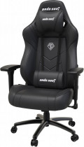Кресло ANDA SEAT искусственная кожа, до 130 кг, материал крестовины: металл, поясничный упор, механизм качания, цвет: чёрный, Dark Demon Black (AD19-01-B-PV)