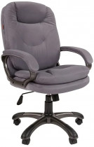 Кресло CHAIRMAN текстиль, до 120 кг, материал крестовины: пластик, механизм качания, цвет: серый, Home 668 Grey (7075977)
