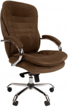 Кресло CHAIRMAN текстиль, до 120 кг, материал крестовины: металл, механизм качания, цвет: коричневый, Home 795 Brown (7079129)