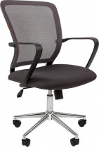 Кресло CHAIRMAN текстиль, до 140 кг, материал крестовины: металл, спинка из сетки, цвет: серебристый, серый, 698 Grey/Chrome (7077479)