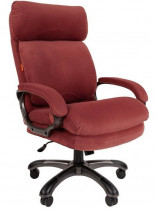 Кресло CHAIRMAN текстиль, до 150 кг, материал крестовины: пластик, механизм качания, цвет: красный, 505 Fabric Coral (7079112)