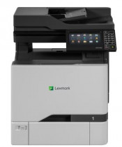 МФУ LEXMARK лазерный, цветная печать, A4, двусторонняя печать, планшетный/протяжный сканер, ЖК панель, сетевой Ethernet, CX725de (40C9554)