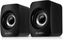 Акустическая система SVEN 2.0, мощность 6 Вт, 100-20000 Гц, корпус из пластика, USB, 130 Black (SV-020224)