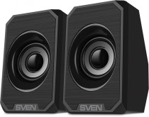 Акустическая система SVEN 2.0, мощность 6 Вт, 100-20000 Гц, корпус из пластика, USB, 180 Black (SV-020248)