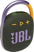 Портативная акустика JBL моно, Bluetooth, питание от батарей, Clip 4 Green (JBLCLIP4GRN)