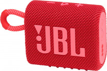 Портативная акустика JBL моно, питание: автономное, влагозащищенный корпус, IP67, Bluetooth 5.1, USB Type-C, ремешок, GO 3 Red (JBLGO3RED)