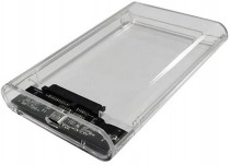 Внешний корпус AGESTAR для HDD/SSD SATA III пластик прозрачный 2.5