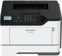 Принтер SHARP лазерный, черно-белая печать, A4, ЖК панель, сетевой Ethernet, Wi-Fi, AirPrint, MXB467PEU (MX-B467PEU)