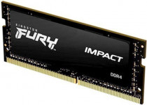 Память KINGSTON 16 Гб, DDR4, 25600 Мб/с, CL20, 1.2 В, XMP профиль, радиатор, 3200MHz, Fury Impact, SO-DIMM (KF432S20IB/16)