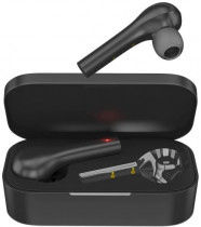 TWS гарнитура HIPER беспроводные наушники с микрофоном, затычки, динамические излучатели, Bluetooth, 20-20000 Гц, работа от аккумулятора до 2 ч, TWS Pull Black, чёрный (HTW-MX1)
