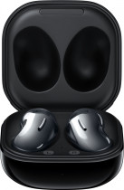 TWS гарнитура SAMSUNG беспроводные наушники с микрофоном, затычки, Bluetooth, работа от аккумулятора до 8 ч, Galaxy Buds Live Black, чёрный (SM-R180NZKASER)