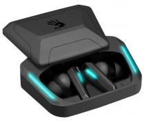 TWS гарнитура A4TECH беспроводные наушники с микрофоном, затычки, динамические излучатели, Bluetooth, 20-20000 Гц, импеданс: 16 Ом, работа от аккумулятора до 6 ч, чёрный, синий (Bloody M70 Black/Blue)