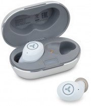 TWS гарнитура ACCESSTYLE беспроводные наушники с микрофоном, затычки, динамические излучатели, Bluetooth, 20-20000 Гц, импеданс: 32 Ом, работа от аккумулятора до 9 ч, белый (Gradus TWS White)