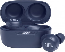 TWS гарнитура JBL беспроводные наушники с микрофоном, затычки, динамические излучатели, Bluetooth, 20-20000 Гц, импеданс: 16 Ом, работа от аккумулятора до 7 ч, Live Free NC+ TWS Blue, синий (JBLLIVEFRNCPTWSU)