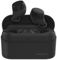 TWS гарнитура NOKIA беспроводные наушники с микрофоном, затычки, динамические излучатели, Bluetooth, работа от аккумулятора до 5 ч, BH-605 Black, чёрный (8P00000093)