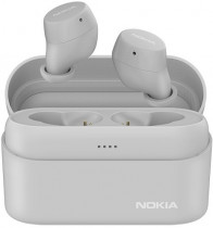TWS гарнитура NOKIA беспроводные наушники с микрофоном, затычки, динамические излучатели, Bluetooth, работа от аккумулятора до 5 ч, BH-605 Grey, серый (8P00000094)