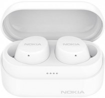 TWS гарнитура NOKIA беспроводные наушники с микрофоном, затычки, динамические излучатели, Bluetooth, работа от аккумулятора до 5 ч, Power Earbuds Lite White, BH-405, белый (8P00000113)