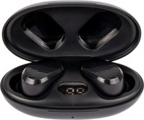 TWS гарнитура HIPER беспроводные наушники с микрофоном, затычки, Bluetooth, 20-20000 Гц, импеданс: 32 Ом, регулятор громкости, работа от аккумулятора до 4.5 ч, TWS Lazo X35 Black, чёрный (HTW-LX35)