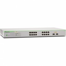 Коммутатор ALLIED TELESIS управляемый, 16 портов Ethernet 10/100/1000 Мбит/сек, uplink/SFP: 2, установка в стойку (AT-GS950/16PS-50)