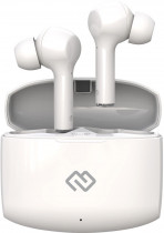 TWS гарнитура DIGMA беспроводные наушники с микрофоном, затычки, динамические излучатели, Bluetooth, 20-20000 Гц, регулятор громкости, работа от аккумулятора до 4 ч, белый (TWS-11 White)