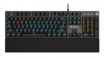 Клавиатура CANYON проводная, механическая, цифровой блок, подсветка клавиш, USB, чёрный (CND-SKB7-RU)