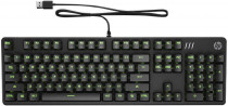 Клавиатура HP проводная, плунжерная, цифровой блок, подсветка клавиш, USB, Pavilion 550 Gaming, чёрный (9LY71AA)