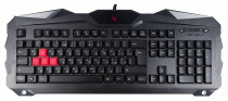Клавиатура A4TECH проводная, мембранная, цифровой блок, подсветка клавиш, USB, чёрный (Bloody B210)