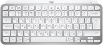 Клавиатура LOGITECH проводная/беспроводная (Bluetooth), ножничная, подсветка клавиш, USB, MX Keys Mini Pale Gray, серый (920-010502)