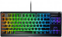 Клавиатура STEELSERIES проводная, мембранная, подсветка клавиш, USB, Apex 3 TKL, чёрный (Steelseries 64817)