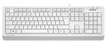Клавиатура A4TECH проводная, мембранная, цифровой блок, USB, Fstyler FKS10, белый, серый (FKS10 WHITE)