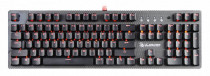 Клавиатура A4TECH проводная, механическая, цифровой блок, подсветка клавиш, USB, серый, чёрный (Bloody B800 Grey/Black)