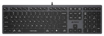 Клавиатура A4TECH проводная, ножничная, цифровой блок, USB, серый (Fstyler FX50 Grey)