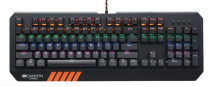 Клавиатура CANYON проводная, механическая, переключатели Blue, цифровой блок, подсветка клавиш, USB, Hazard, чёрный (CND-SKB6-RU)