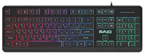Клавиатура DEFENDER проводная, мембранная, цифровой блок, подсветка клавиш, USB, Raid GK-778DL, чёрный (45778)