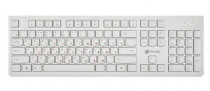 Клавиатура OKLICK проводная, мембранная, цифровой блок, USB, Оклик 505M, белый (KW-1820 WHITE)