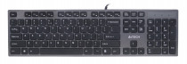 Клавиатура A4TECH проводная, ножничная, цифровой блок, USB, серый (KV-300H)