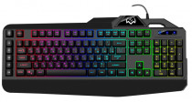 Клавиатура SVEN проводная, мембранная, цифровой блок, подсветка клавиш, USB, KB-G8600, чёрный (SV-019730)