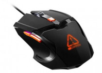Мышь CANYON проводная, оптическая, 3200 dpi, USB, оранжевый, чёрный (CND-SGM02RGB)