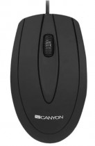 Мышь CANYON проводная, оптическая, 800 dpi, USB, чёрный (CNE-CMS1)