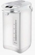 Термопот BRAYER 1450 Вт, 5,5 л, 2 спос.подач.воды, LCD-дисп, поддерж.темпер,блокировка, белый (BR1091WH)