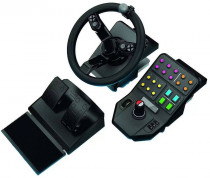 Руль LOGITECH проводной, для ПК, USB, для управления тяжёлой техникой, G Saitek Farm Simulator Controller, чёрный (945-000062)