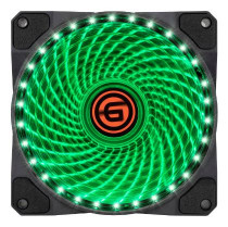 Вентилятор для корпуса GINZZU LED 12LG33 (зеленый) (Ginzzu 12LG33)