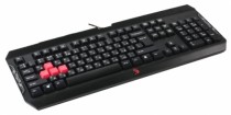 Клавиатура A4TECH проводная, цифровой блок, USB, чёрный (Bloody Q100 USB)