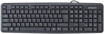 Клавиатура DEFENDER проводная, мембранная, цифровой блок, PS/2, Element HB-520 Black PS/2, чёрный (45520)